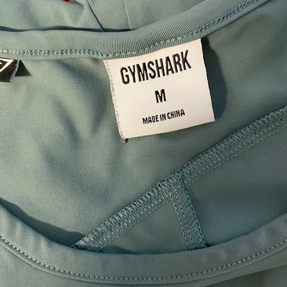Gymshark Aqua Blue Activewear Top - Picture 3 of 8